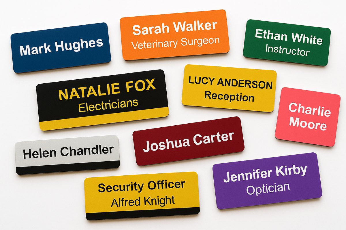 Custom Name Badge, Large - Ham Radio | Conventions | Work