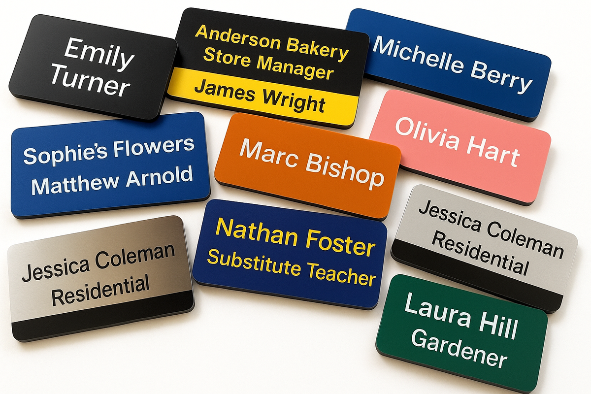 Custom Name Badge, Large - Ham Radio | Conventions | Work