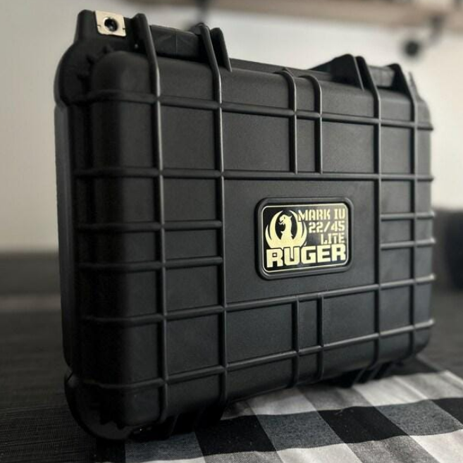 Laser Engraved ID Tag for Apache Case | Durable Laser Etched Plate - Fits 1800 - 9800