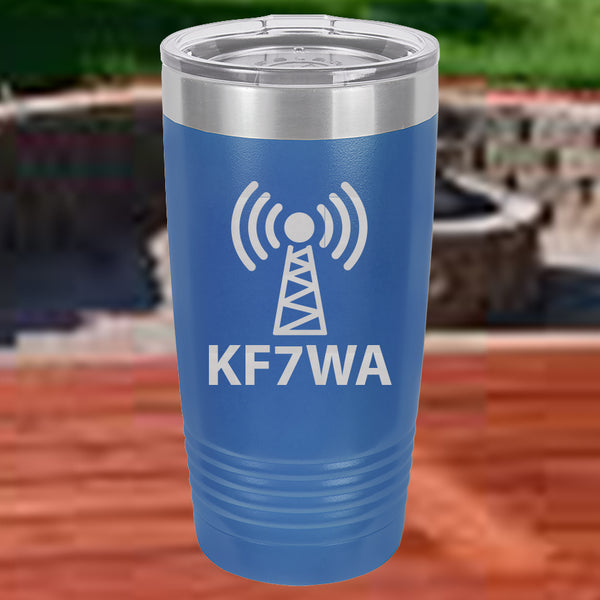 HAM Radio Call Sign - 20 Ounce Coffee Tumbler