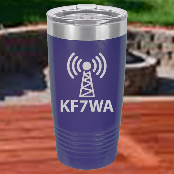 HAM Radio Call Sign - 20 Ounce Coffee Tumbler