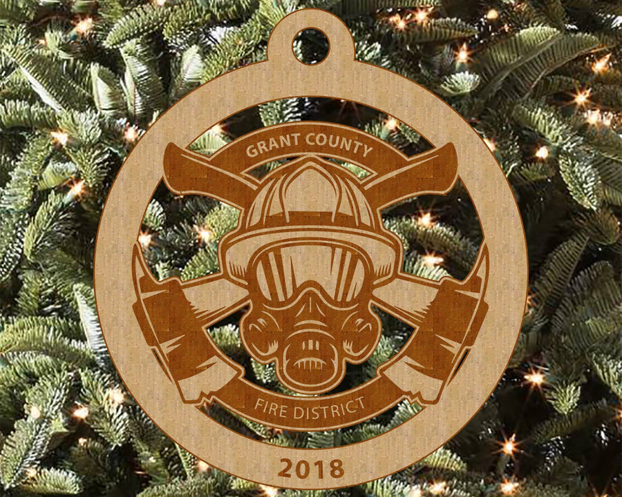 Firefighter Ornament, Fire Department Ornament, Christmas Ornament, Personalized Ornament, Handmade Ornament, FIrefighter Gift, Fireman Gift