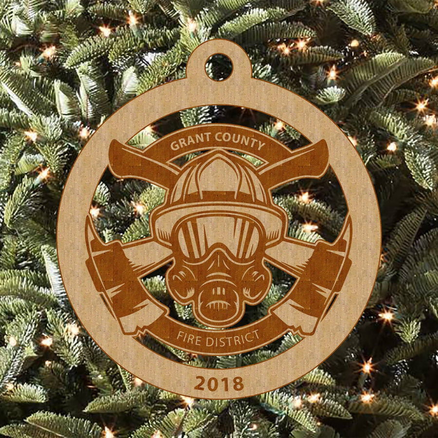 Firefighter Ornament, Fire Department Ornament, Christmas Ornament, Personalized Ornament, Handmade Ornament, FIrefighter Gift, Fireman Gift