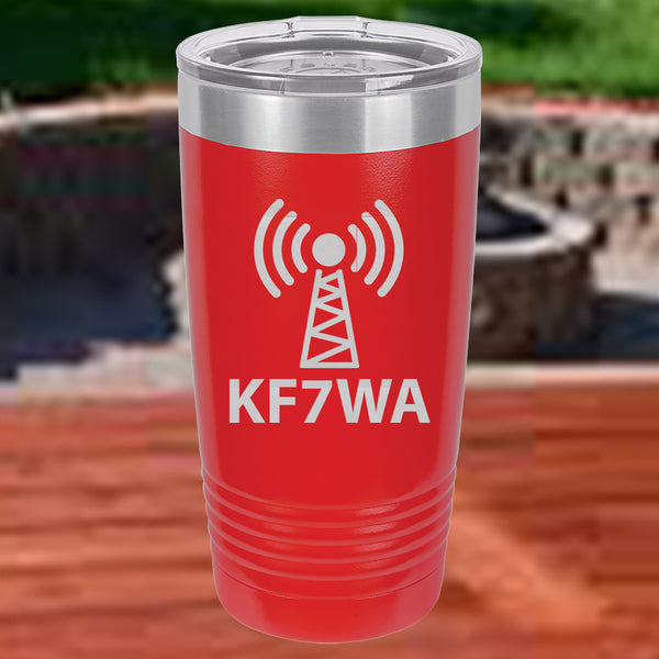 HAM Radio Call Sign - 20 Ounce Coffee Tumbler